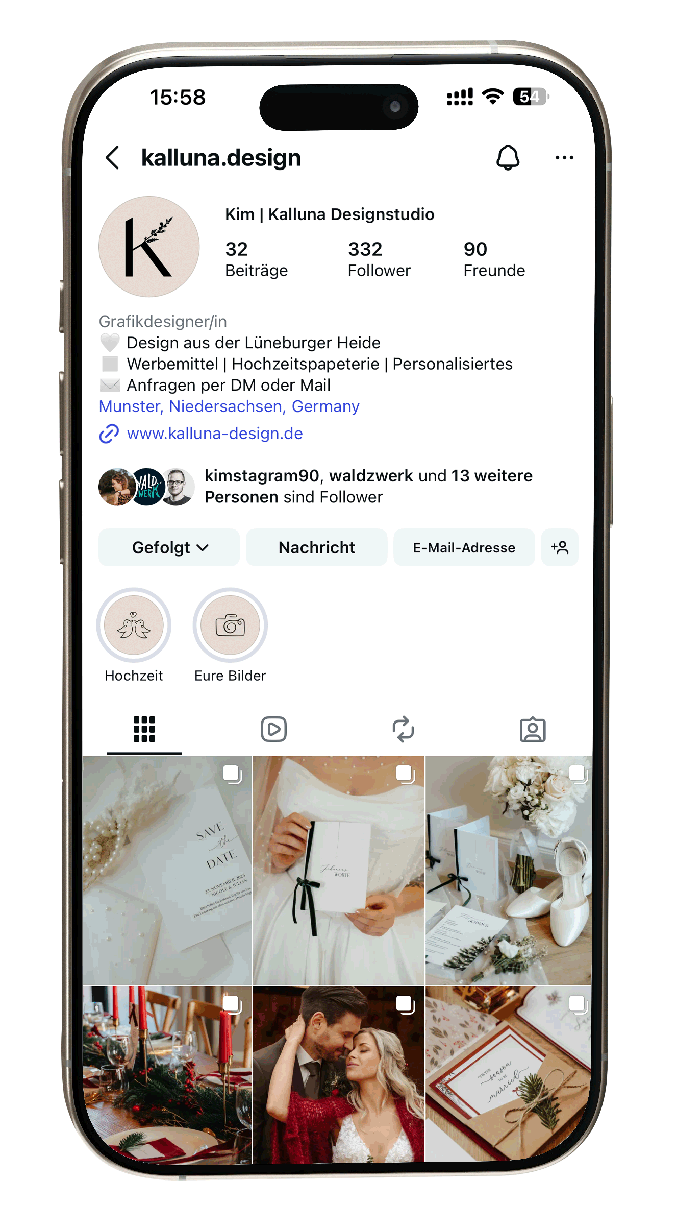 Kalluna Designstudio - Grafikdesign und Papeterie Wilhelmshaven